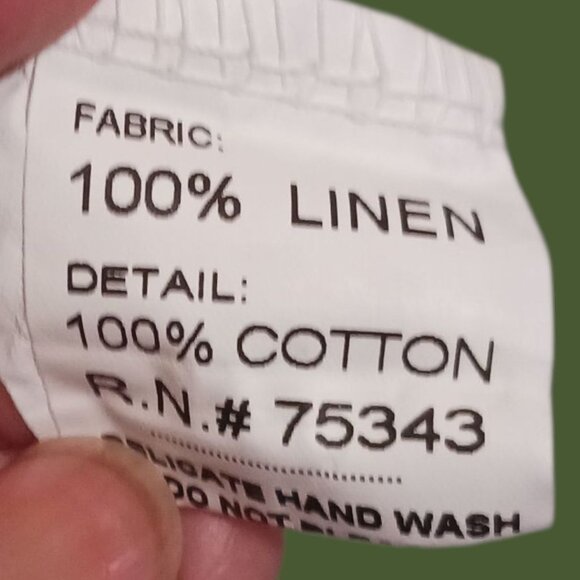 Bellambra Womens White Linen Boxy Short Sleeve Top Size Medium - Picture 5 of 10